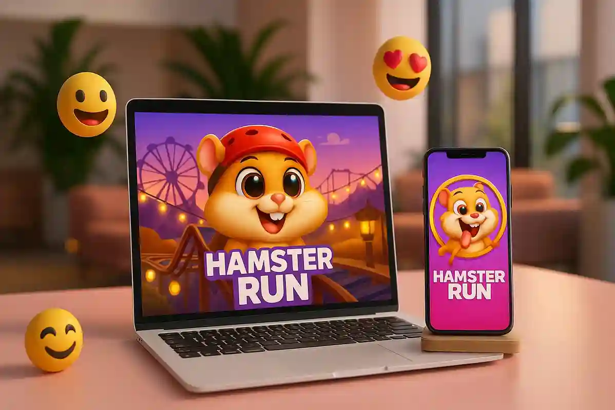 Hamster Run game interface with colorful crash wheel
